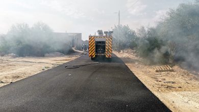 Photo of Desalojan cinco viviendas del camino de la Silla por un incendio de matorrales