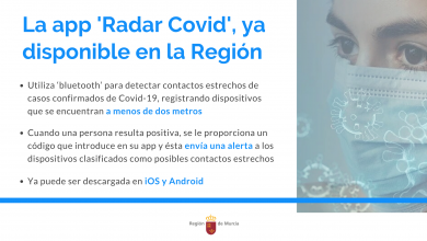 Photo of La aplicación Radar Covid ya está disponible en la Región de Murcia