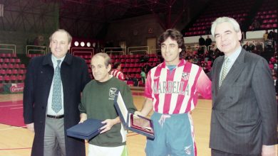Photo of Que quede entre nos. José María García se calzó las botas de fútbol sala