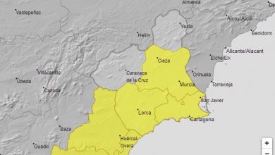 Photo of Media Región, incluida Alcantarilla, en alerta por fuertes lluvias hoy martes