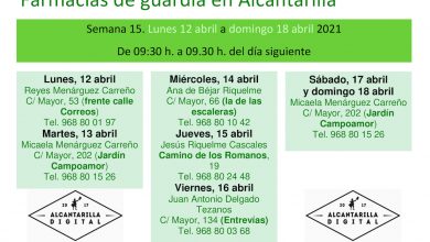 Photo of Farmacias de guardia en Alcantarilla del 12 al 18 de abril