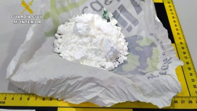 Photo of La Guardia Civil sorprende a dos hombres con cien gramos de cocaína en su coche en Sangonera la Seca