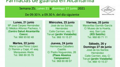 Photo of Farmacias de guardia en Alcantarilla del 21 al 27 de junio
