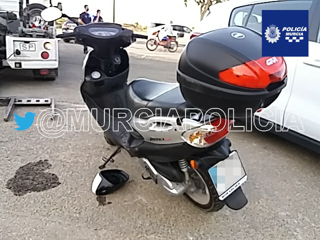 Detienen en Guadalupe a un motorista sin carné, sin seguro y sin ITV ...