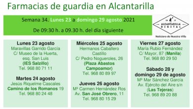Photo of Farmacias de guardia en Alcantarilla del 23 al 29 de agosto