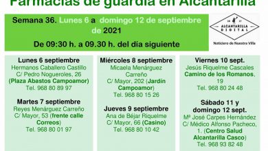 Photo of Farmacias de guardia en Alcantarilla del lunes 6 al domingo 12 de septiembre