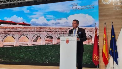 Photo of Alcantarilla vende en Fitur su conjunto monumental de la Rueda, el Acueducto, el nuevo parque y el Museo de la Huerta