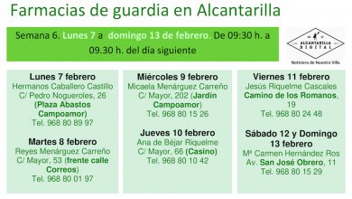 Photo of Farmacias de guardia en Alcantarilla del lunes 7 al domingo 13 de febrero