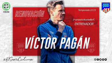 Photo of Alcantarilla FC completa su cuadro técnico con la renovación de Víctor Pagán y el fichaje de Juan Andreo