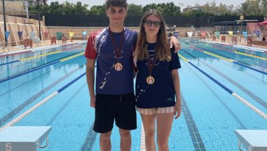 Photo of Los nadadores alcantarilleros Beatriz Torné y Pedro Tudela, medallas de oro en el Trofeo Ciudad de Murcia