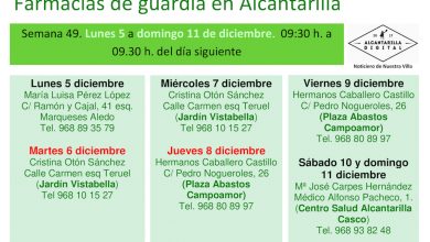 Photo of Farmacias de guardia en Alcantarilla del lunes 5 al domingo 11 de diciembre