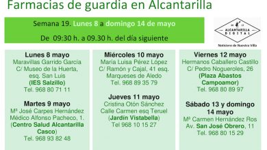 Photo of Farmacias de guardia en Alcantarilla del lunes 8 al domingo 14 de mayo
