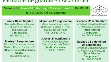 Photo of Farmacias de guardia en Alcantarilla del lunes 19 al domingo 24 de septiembre