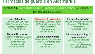 Photo of Farmacias de guardia en Alcantarilla del lunes 30 de octubre al domingo 5 de noviembre