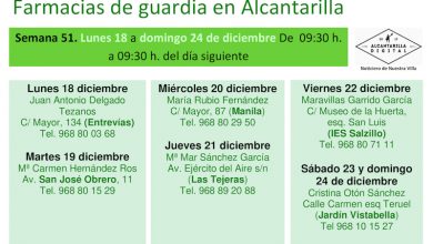 Photo of Farmacias de guardia en Alcantarilla del lunes 18 al domingo 24 de diciembre