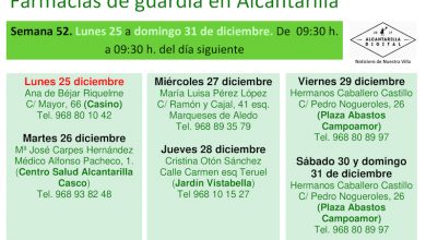 Photo of Farmacias de guardia en Alcantarilla del lunes 25 al domingo 31 de diciembre
