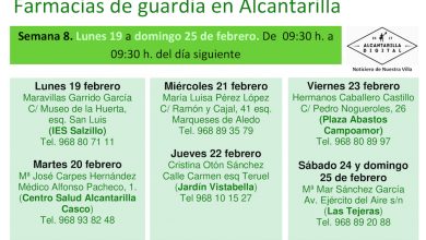 Photo of Farmacias de guardia en Alcantarilla del lunes 19 al domingo 25 de febrero