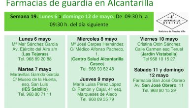 Photo of Farmacias de guardia en Alcantarilla del lunes 6 al domingo 12 de mayo