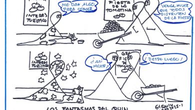 Photo of Viñeta. Los Fantasmas del Quin. Tomatina