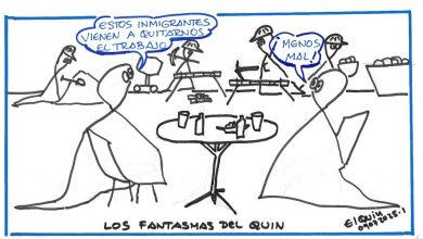 Photo of Viñeta. Los Fantasmas del Quin. Inmigrantes