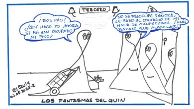 Photo of Viñeta. Los Fantasmas del Quin. Okupas