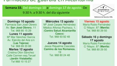 Photo of Farmacias de guardia en Alcantarilla del domingo 10 al domingo 17 de agosto