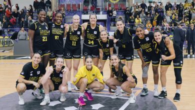 Photo of Victoria clara del Hozono Global Jairis ante el Baxi Ferrol en el partido solidario de liga