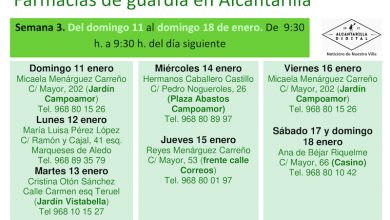 Photo of Farmacias de guardia en Alcantarilla del domingo 11 al domingo 18 de enero