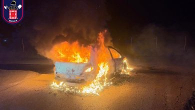 Photo of Herido por quemaduras el conductor de un vehículo que ardió en Sangonera la Seca