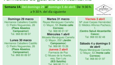 Photo of Farmacias de guardia en Alcantarilla del domingo 22 de marzo al domingo 5 de abril